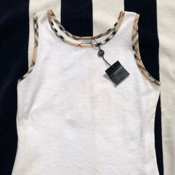 🔥SOLD🔥NWT Burberry Tank/Short Set wNova Check Vintage RARE Tank M Shorts L - Picture 8 of 13